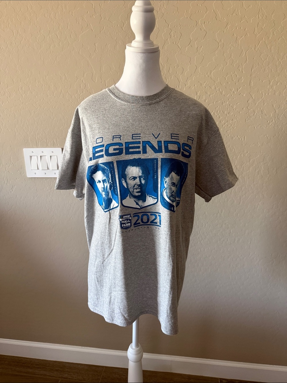 Forever Legends 2021 Graphic Tee - Gray with Blue Print